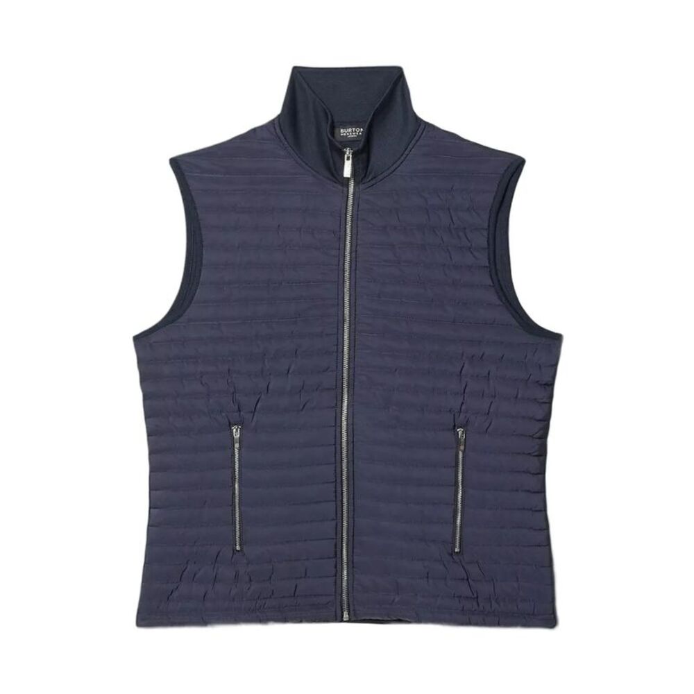Burton Mens Quilted Funnel Neck Vest / Navy